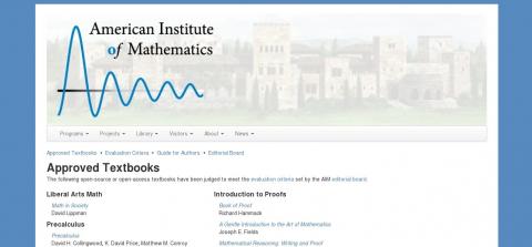Calculus Center Top 10 Calculus Websites - AIM Open Textbook Initiative
